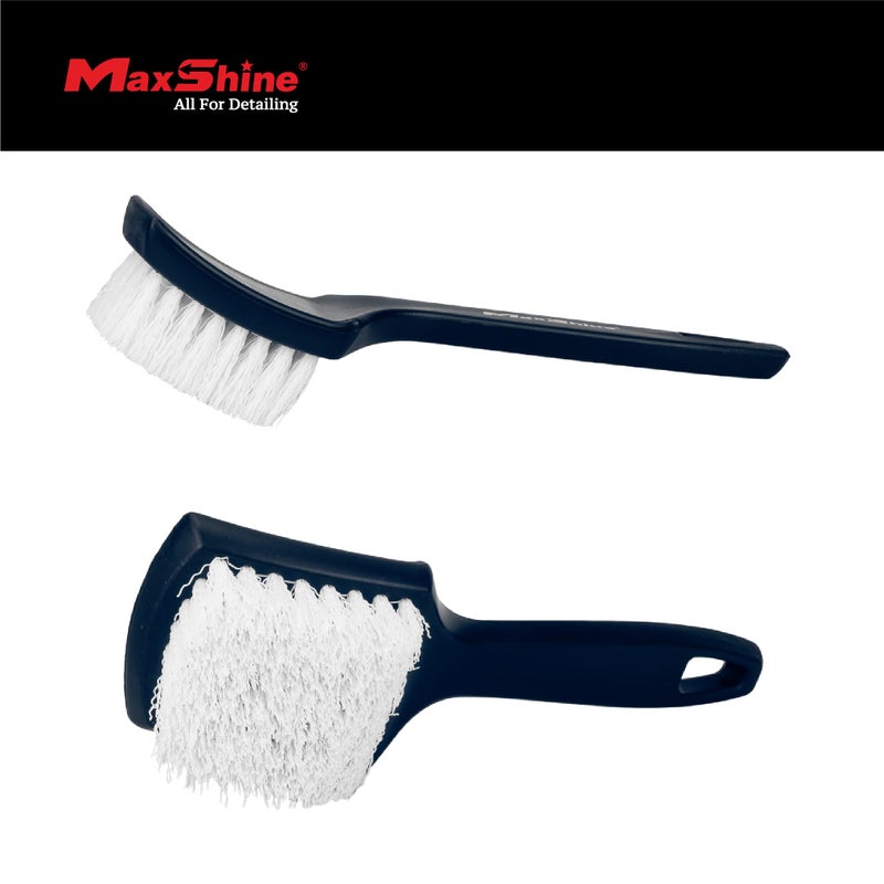 Maxshine Universal All-Purpose Cleaning Brush | Long-Handled Stiff Bristle Brush for Tires, Carpets, Upholstery & Floor Mats | Removes Tough Dirt & Stubborn Stains | Premium Auto Detailing Accessory - Image 3